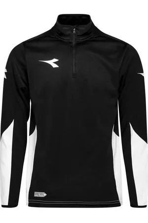 Diadora Træningstrøje Equipo 1/2 Zip - Sort/Hvid