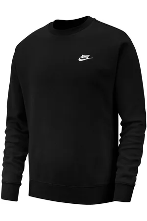Nike Sweatshirt NSW Club Crew - Sort/Hvid