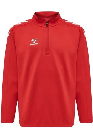 Hummel Træningstrøje Core Half Zip - Rød Børn