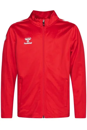 Hummel Track Top hmlCORE XK Poly Zip - Rød Børn