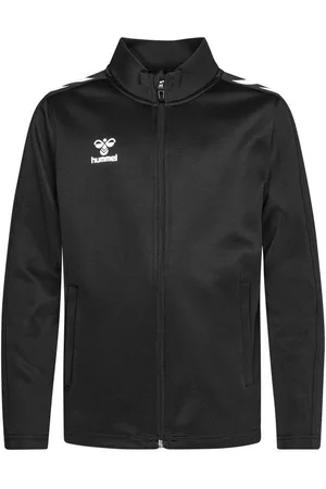 Hummel Track Top hmlCORE XK Poly Zip - Sort Børn