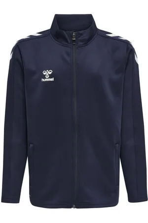 Hummel Track Top hmlCORE XK Poly Zip - Navy Børn