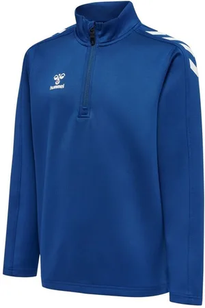 Hummel Træningstrøje Core Half Zip - Blå Børn