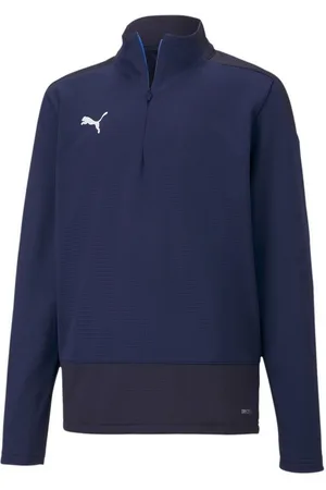 PUMA Træningstrøje teamGOAL 23 1/4 Lynlås - Navy Børn