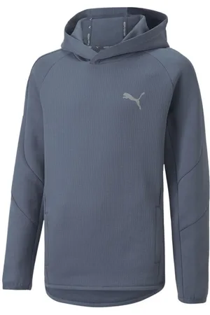 PUMA Hættetrøje Evostripe - Blå Børn