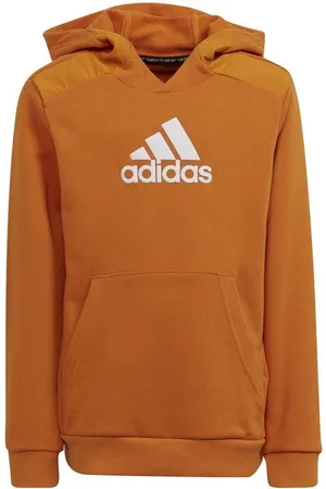 adidas Hættetrøje Badge of Sport - Orange/Hvid Børn