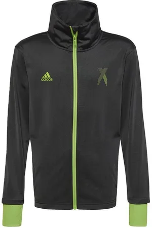 adidas Track Top FTB X - Sort/Grøn Børn