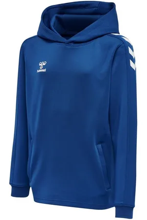 Hummel Hættetrøje Core XK Poly - Blå Børn