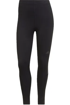adidas Tights Run Icons 3-Stripes - Sort Kvinde
