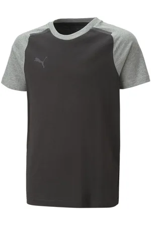 PUMA T-Shirt teamCUP Casuals - Sort/Grå Børn