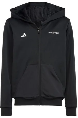 adidas Hættetrøje Predator Full Zip - Sort/Hvid Børn