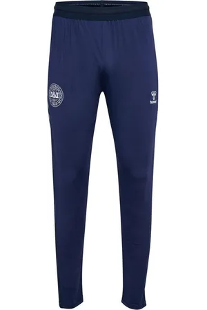Hummel Danmark Træningsbukser Pro - Navy/Hvid