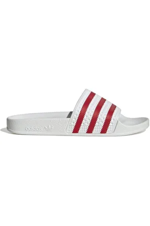 adidas Badesandal adilette - Hvid/Rød Kvinde
