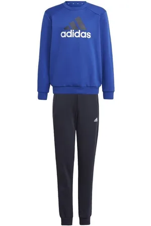 adidas Træningsdragt Essentials Fleece Big Logo - Blå/Hvid Børn