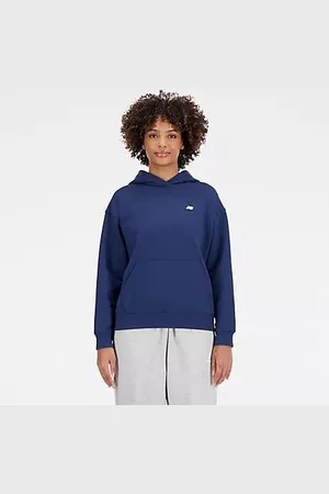 New Balance Hættetrøje Athletics French Terry - Navy Kvinde