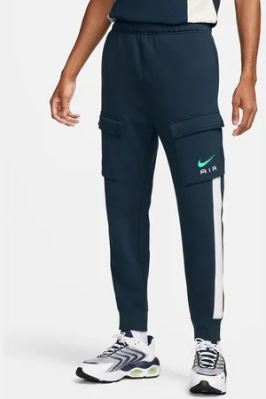 Nike Air Cargobukser NSW Fleece - Navy/Hvid