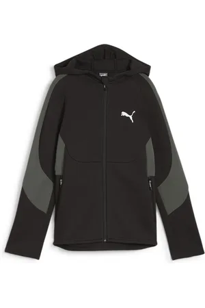 PUMA Hættetrøje Evostripe Full Zip - Sort Børn