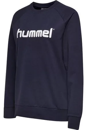 Hummel Go Cotton Logo Sweatshirt - Navy Kvinde