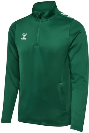 Hummel Træningstrøje Core Half Zip - Grøn Børn