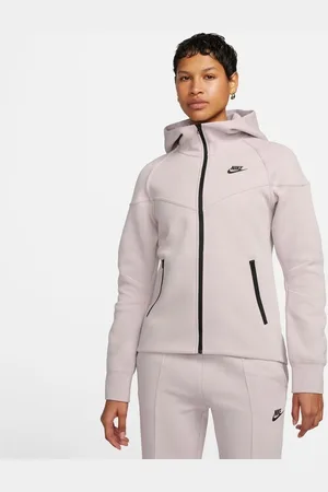 Nike Hættetrøje NSW Tech Fleece 24 Windrunner - Lilla/Sort Kvinde