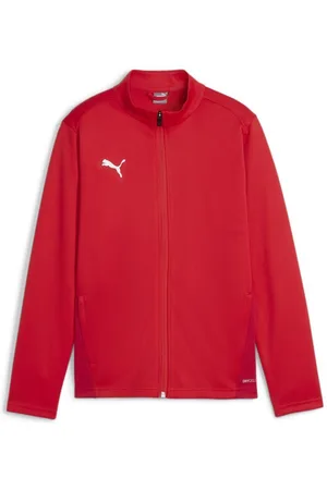 PUMA Træningsjakke teamGOAL - Rød/Hvid Børn