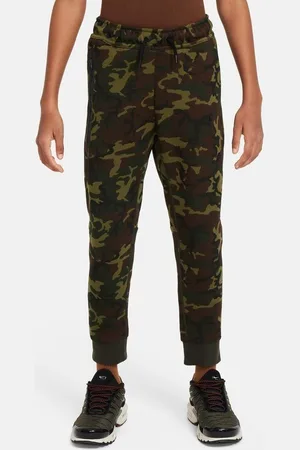 Nike Sweatpants NSW Tech Fleece 24 Camo - Grøn/Sort Børn