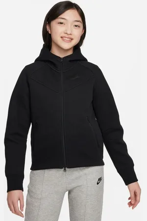 Nike Hættetrøje NSW Tech Fleece 2024 - Sort Børn