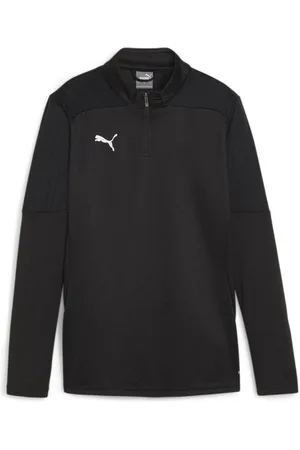 PUMA TeamFINAL Training 1/4 Zip Top Wmn Black- Silver