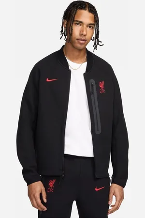 Nike Liverpool Bomber Jakke NSW Tech Fleece N98 - Sort/Rød