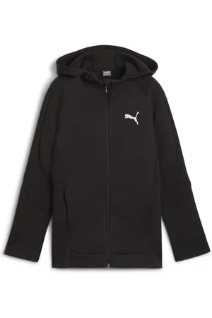 PUMA Hættetrøje Evostripe Full Zip - Sort Børn