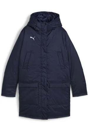 PUMA Vinterjakke teamFINAL - Navy/Sølv Kvinde