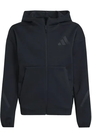 adidas Hættetrøje Z.N.E. Full Zip - Sort Børn