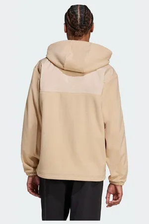 adidas Original Adicolor 3-Stripes Teddy Fleece hættetrøje