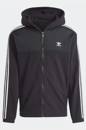 adidas Original Adicolor 3-Stripes Teddy Fleece hættetrøje