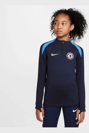 Nike Chelsea Træningstrøje Dri-FIT Strike Drill - Navy/Orange Børn