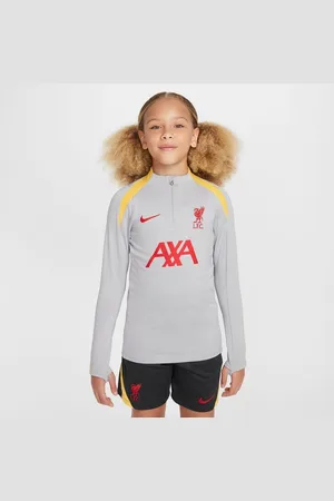 Nike Liverpool Træningstrøje Dri-FIT Strike Drill 3. - Grå/Gul/Rød Børn