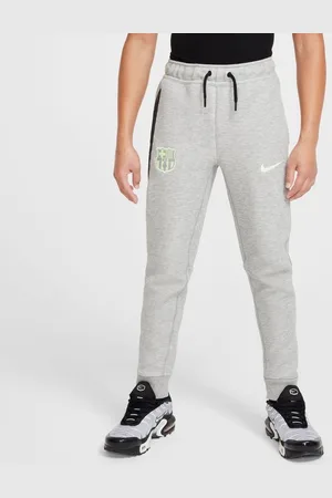 Nike Barcelona Sweatpants NSW Tech Fleece - Grå/Neon Børn