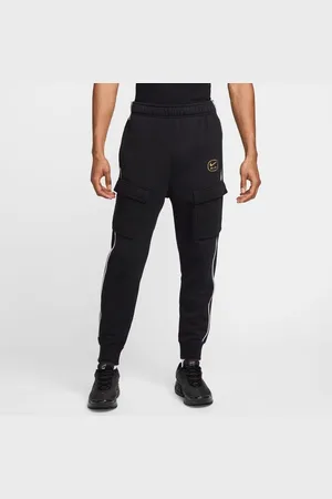 Nike Cargobukser NSW Air Fleece - Sort/Guld