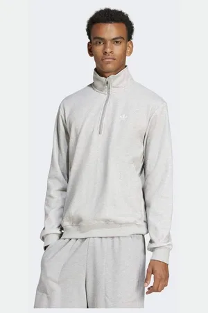 adidas Original Trefoil Essentials Waffle 1/2 Zip sweatshirt