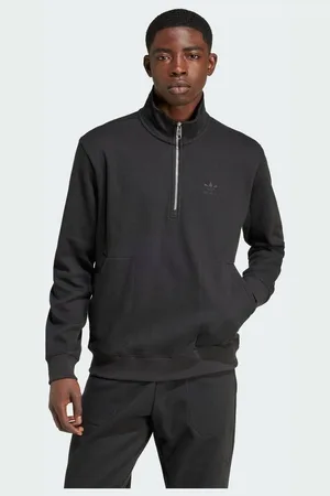adidas Original Trefoil Essentials Waffle 1/2 Zip sweatshirt