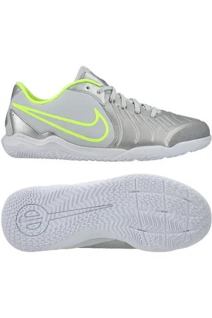 Nike Tiempo Legend 10 Academy IC Mad Voltage - Sølv/Sort/Neon Børn