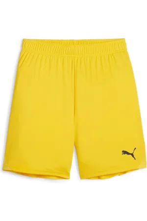 PUMA Fodboldshorts teamGOAL - Gul/Sort Børn