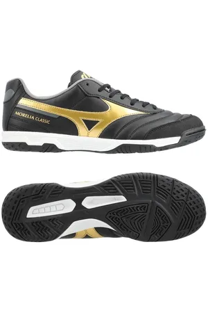 Mizuno Morelia Sala Classic IN Aurum - Sort/Guld/Grå