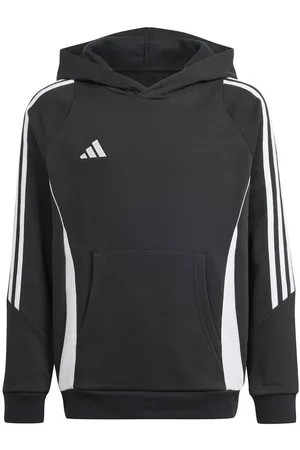 adidas Hættetrøje Tiro 24 - Sort/Hvid Børn