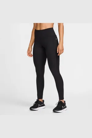 Nike Løbetights Epic Fast Mid-Rise - Sort/Sølv Kvinde