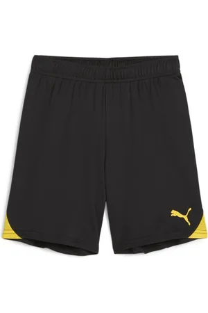 PUMA Fodboldshorts teamGOAL - Sort/Gul Børn