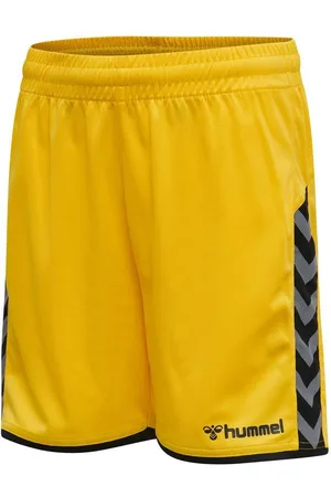 Hummel Shorts Authentic Poly - Gul/Sort Børn