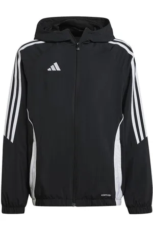 adidas Windbreaker Tiro 24 - Sort/Hvid Børn
