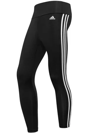 adidas Tights Designed to Move Sport 3-Stripes - Sort/Hvid Kvinde