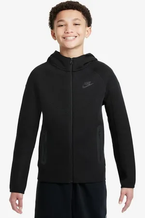 Nike Hættetrøje NSW Tech Fleece 24 - Sort Børn